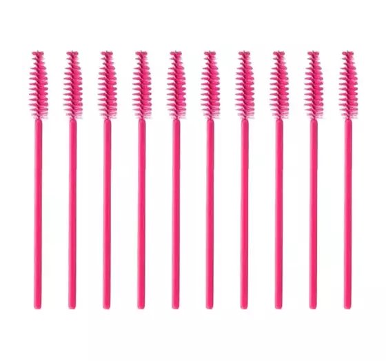 LASH BROW SPIRALFÖRMIGE WIMPERN- UND AUGENBRAUENBÜRSTE ROSA 10 STÜCK