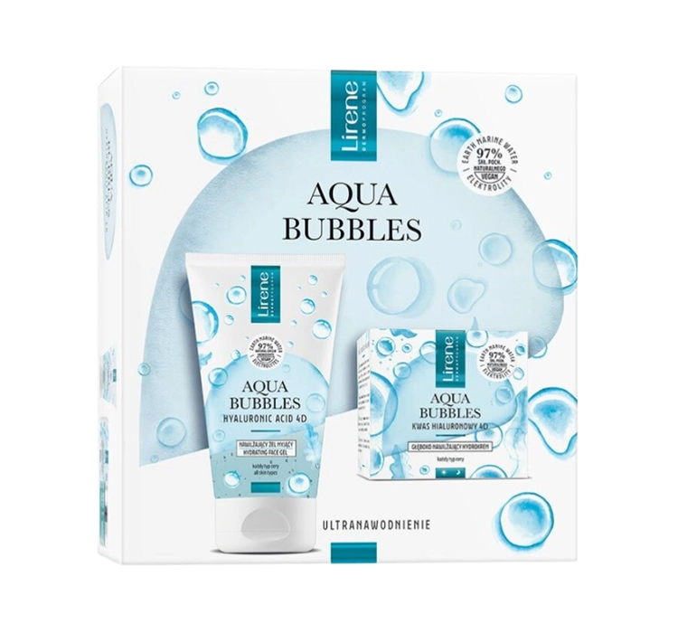 LIRENE AQUA BUBBLES GESCHENKSET CREME + REINIGUNGSGEL