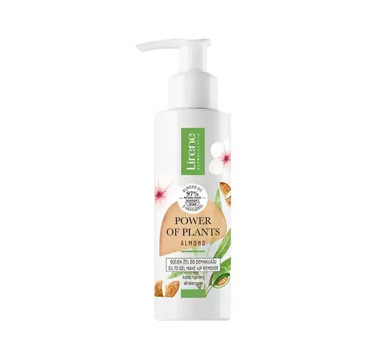 LIRENE POWER OF PLANTS ALMOND ÖL-GEL ZUR MAKE UP ENTFERNUNG 145ML