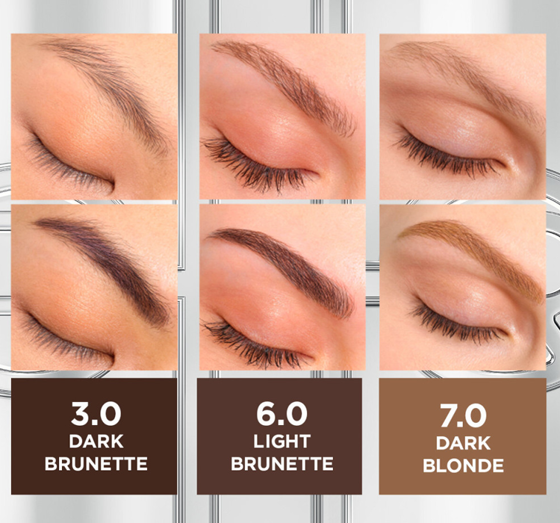 LOREAL BROW COLOR SET FÜR AUGENBRAUEN 3.0 DARK BRUNETTE