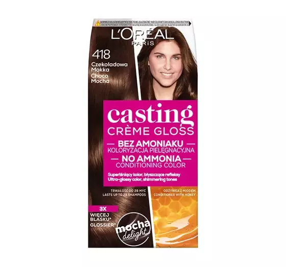 LOREAL CASTING CREME GLOSS HAARFARBE 418 SCHOKO-MOKKA