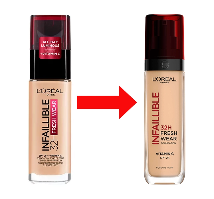 LOREAL INFAILLIBLE 32H FRESH WEAR FOUNDATION 125 NATURAL ROSE 30ML