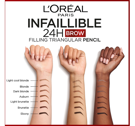 LOREAL INFAILLIBLE BROW 24H FILLING TRIANGULAR PENCIL AUGENBRAUENSTIFT 5.0 LIGHT BRUNETTE