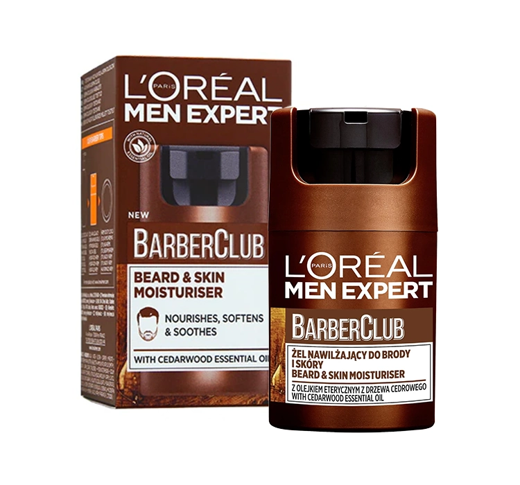 LOREAL MEN EXPERT BARBER CLUB FEUCHTIGKEITSGEL FÜR BART UND HAUT 50ML