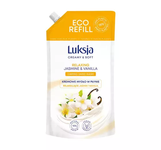 LUKSJA CREAMY & SOFT FLÜSSIGSEIFE JASMIN VANILLE REFIL 900ML