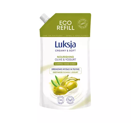 LUKSJA CREAMY & SOFT FLÜSSIGSEIFE OLIVE YOGURT REFIL 400ML