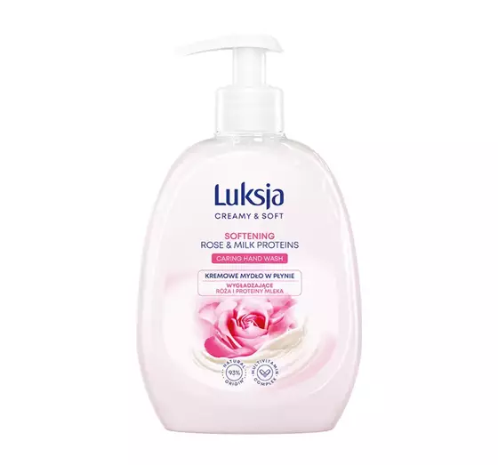 LUKSJA CREAMY & SOFT FLÜSSIGSEIFE ROSE MILK PROTEINS 500ML