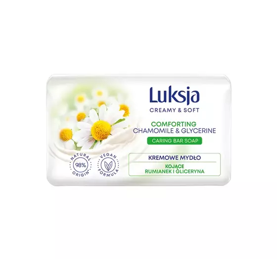 LUKSJA CREAMY & SOFT SEIFENSTÜCK KAMILLE UND GLYCERIN 90G