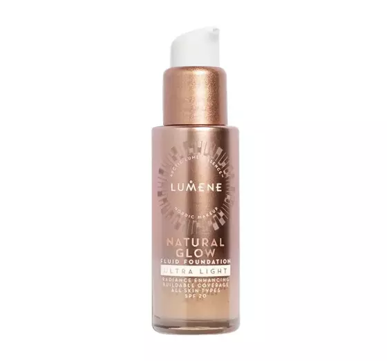 LUMENE NATURAL GLOW FLUID FOUNDATION GRUNDIERUNG ULTRA LIGHT 30ML