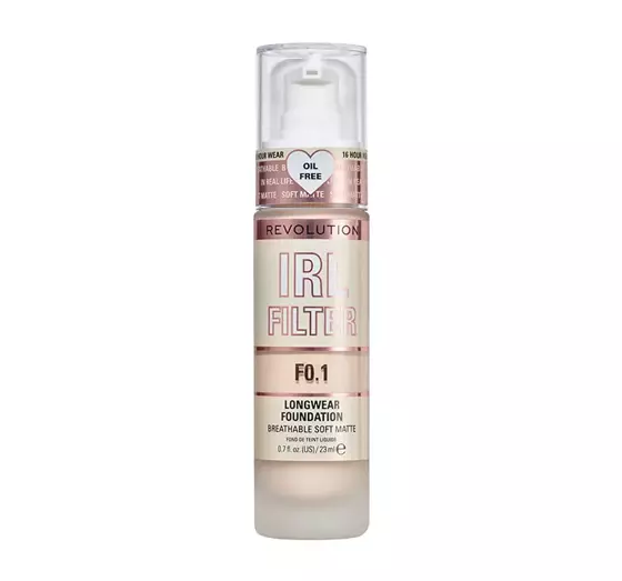 MAKEUP REVOLUTION IRL FILTER LANG ANHALTENDE FOUNDATION F0.1 23ML