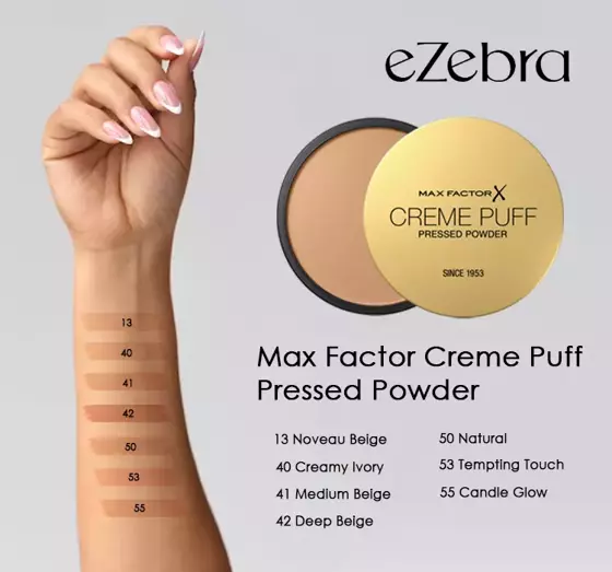 MAX FACTOR CREME PUFF PUDER 42 DEEP BEIGE 14G