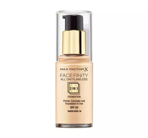 MAX FACTOR FACE FINITY ALL DAY FLAWLESS 3IN1 GRUNDIERUNG 48 WARM NUDE 30ML