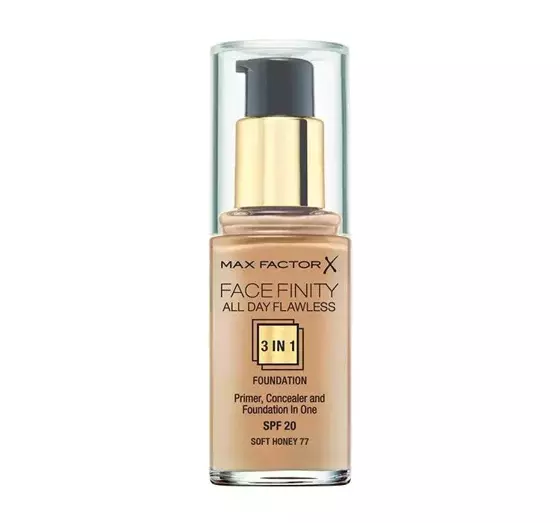 MAX FACTOR FACE FINITY ALL DAY FLAWLESS 3IN1 GRUNDIERUNG 77 SOFT HONEY 30 ML