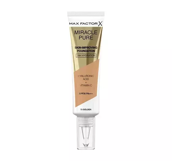 MAX FACTOR MIRACLE PURE FOUNDATION ZUR VERBESSERUNG DES HAUTZUSTANDS 75 GOLDEN 30ML