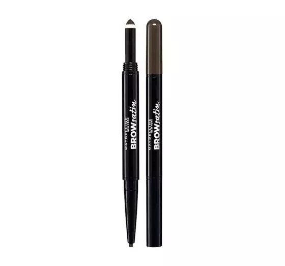 MAYBELLINE BROW SATIN SMOOTHING DUO BROW PENCIL & FILLING POWDER BLACK BROWN
