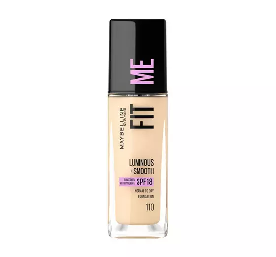 MAYBELLINE FIT ME LUMINOUS + SMOOTH FOUNDATION 110 PORCELAIN 30ML