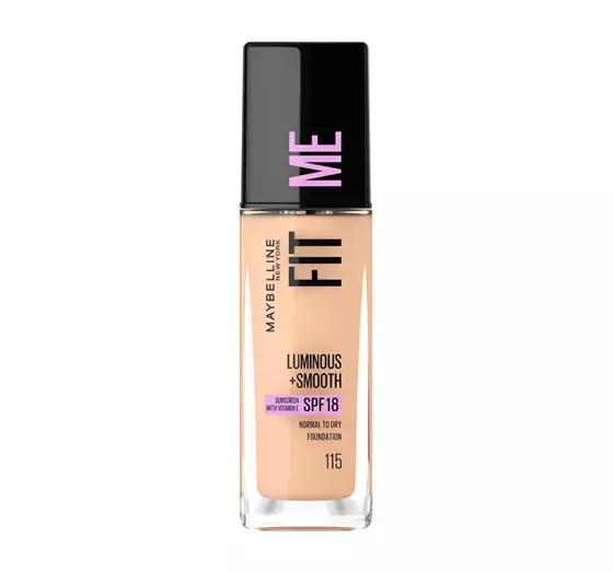 MAYBELLINE FIT ME LUMINOUS + SMOOTH FOUNDATION 115 IVORY 30ML