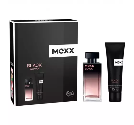 MEXX BLACK WOMAN EDT SPRAY 30ML + SG 50ML SET