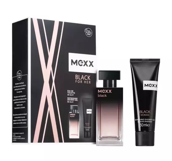 MEXX BLACK WOMAN EDT SPRAY 30ML + SG 50ML SET