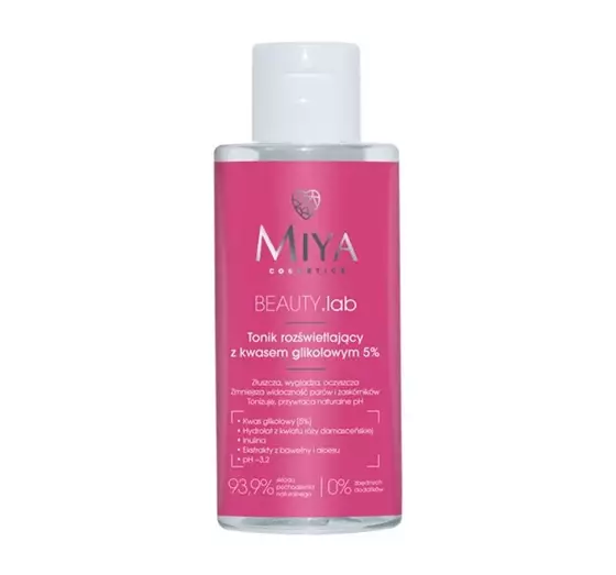 MIYA COSMETICS BEAUTY.LAB AUFHELLENDES TONIKUM MIT GLIKOLSÄURE 5% 150ML