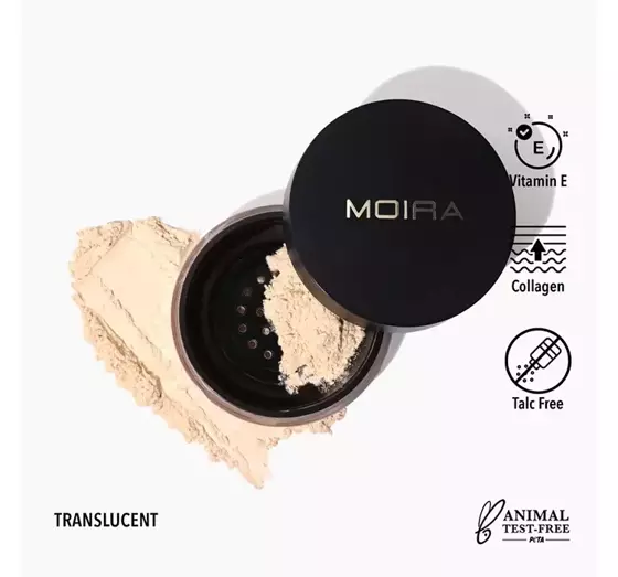 MOIRA LOSER FIXIERPUDER MIT KOLLAGEN UND VITAMIN E 01 TRANSLUCENT 6G