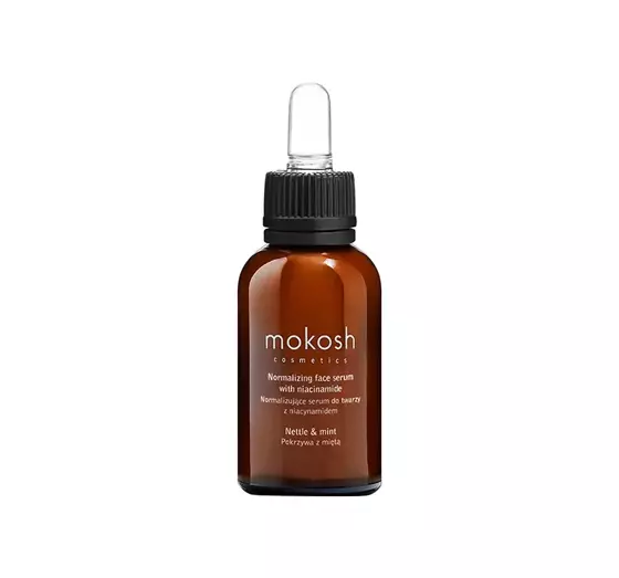 MOKOSH COSMETICS NORMALISIERENDES SERUM MIT NIACINAMID BRENNNESSSEL MIT MINZE 30ML