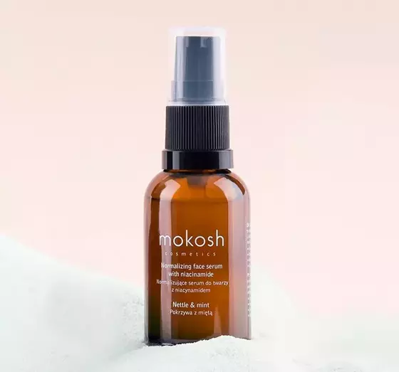 MOKOSH COSMETICS NORMALISIERENDES SERUM MIT NIACINAMID BRENNNESSSEL MIT MINZE 30ML