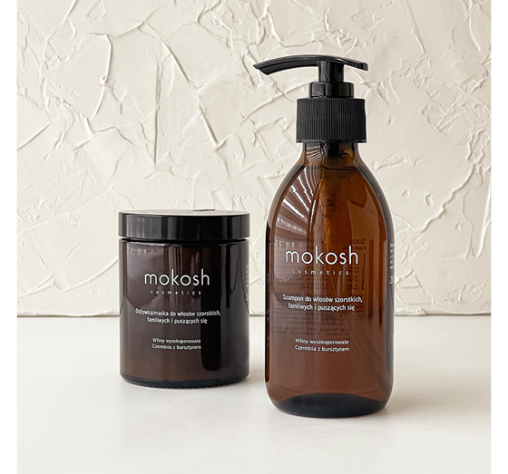 MOKOSH SHAMPOO FÜR HOCHPORÖSES HAAR SÜSSKIRSCHE MIT BERNSTEIN 200ML