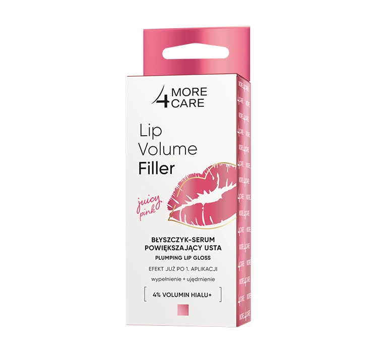 MORE4CARE LIP VOLUME FILLER LIPGLOSS-SERUM FÜR MEHR LIPPENVOLUMEN JUICY PINK 4,8G