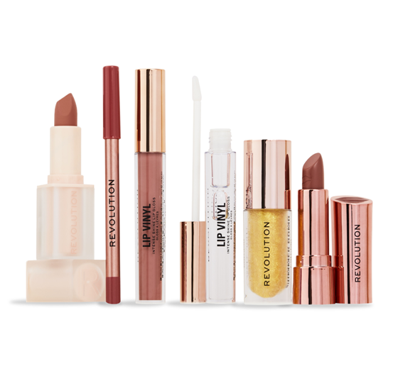 Makeup Revolution Ultimate Nude Lip Kit Kosmetikset für Lippen-Make-up