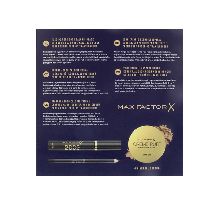 Max Factor Make-up-Kosmetikset Mascara + Augenstift + Puder