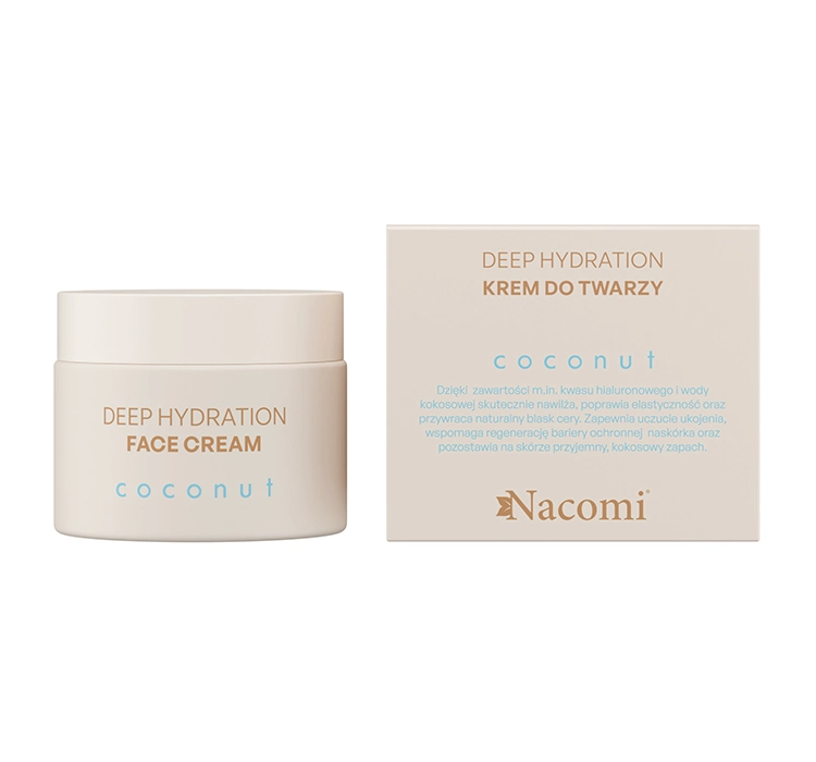 NACOMI COCONUT FEUCHTIGKEITSCREME FÜR TROCKENE GESICHTSHAUT 40ML