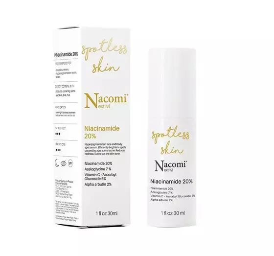 NACOMI NEXT LEVEL SPOTLESS SKIN NIACINAMIDE 20% SERUM FÜR GESICHT UND KÖRPER 30ML