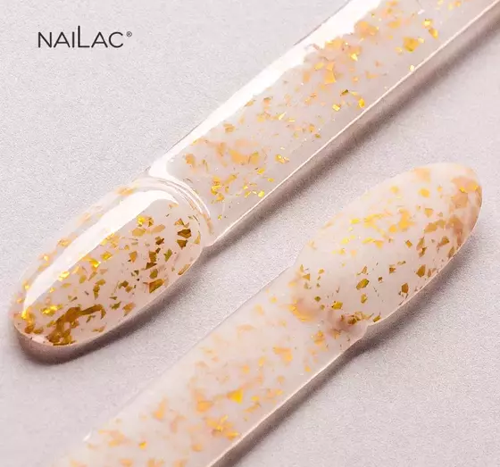 NAILAC GLAMMY BASE KAUTSCHUKBASIS MILK & GOLD 7ML