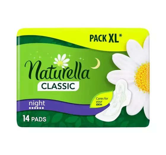 NATURELLA CLASSIC NIGHT HYGIENEBINDEN MIT FLÜGELN 14 STÜCK