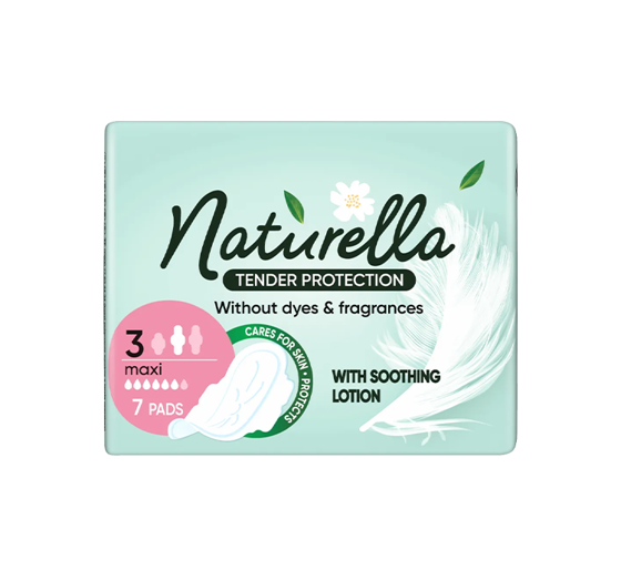 NATURELLA TENDER PROTECTION MAXI DAMENBINDEN MIT FLÜGELN 7 STÜCK