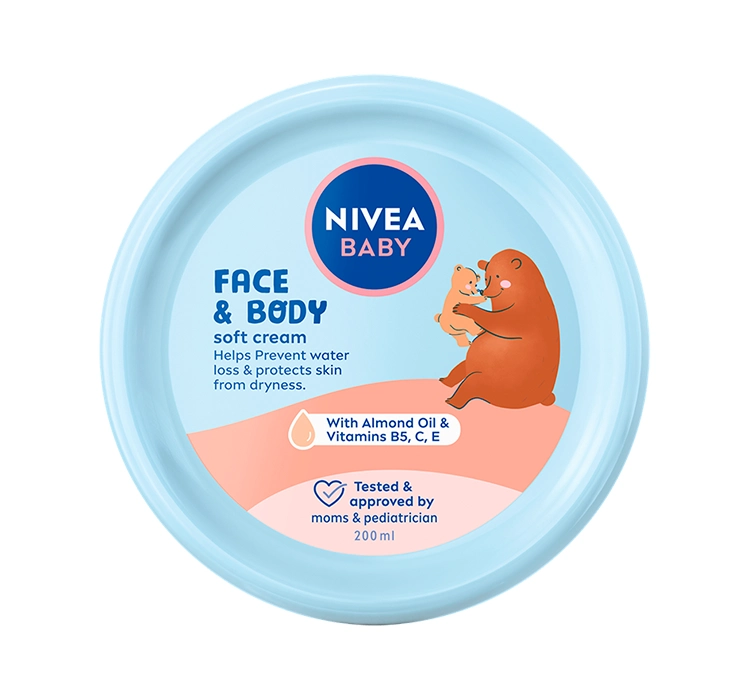 NIVEA BABY PFLEGECREME FÜR GESICHT UND KÖRPER 200ML