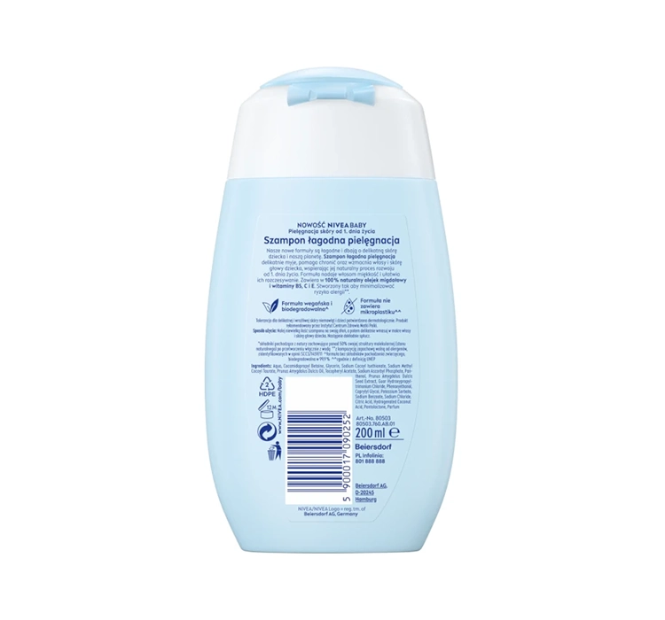 NIVEA BABY SHAMPOO MILDE KINDERPFLEGE 200ML