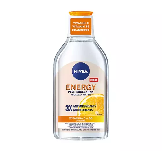 NIVEA ENERGY MIZELLENWASSER MIT 3 ANTIOXIDANTIEN 400ML