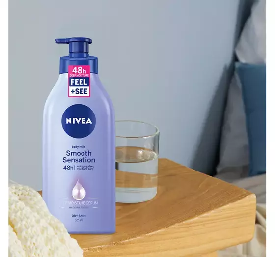 NIVEA GLÄTTENDE KÖRPERMILCH FÜR TROCKENE HAUHT MIT PUMPE 625ML