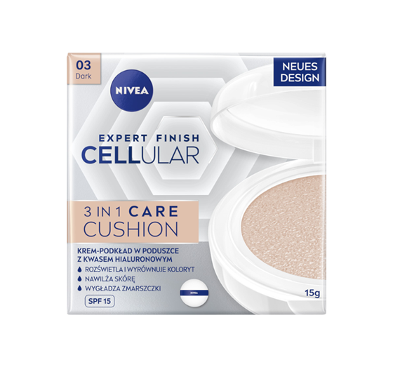 NIVEA HYALURON CELLULAR FILLER KOMPAKT-FOUNDATION SPF15 03 DUNKEL 15G