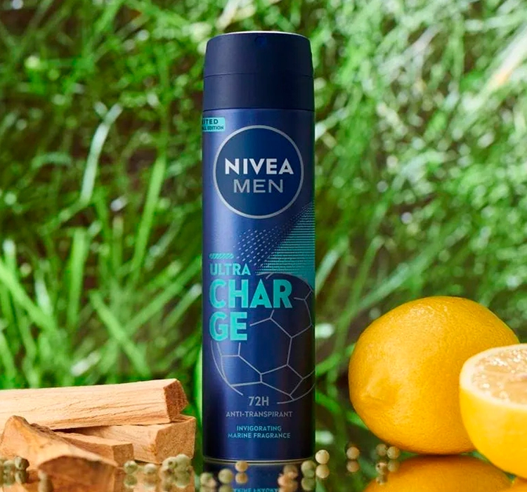 NIVEA MEN ULTRA CHARGE ANTITRANSPIRANT SPRAY FÜR MÄNNER 150ML