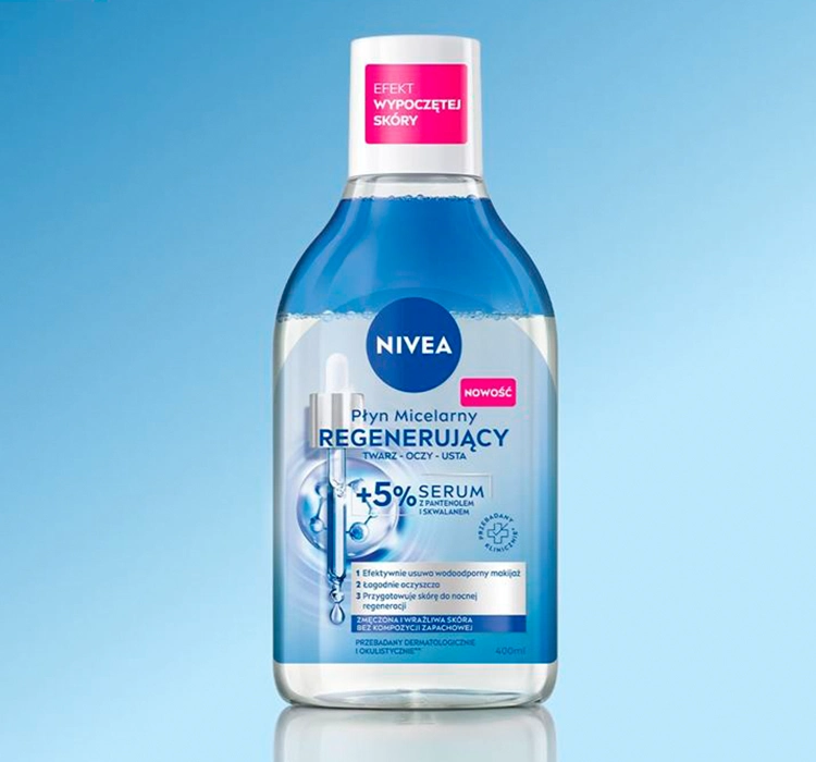 NIVEA REGENERIERENDES 2 PHASEN MIZELLENWASSER MIT 5% SERUM 400ML