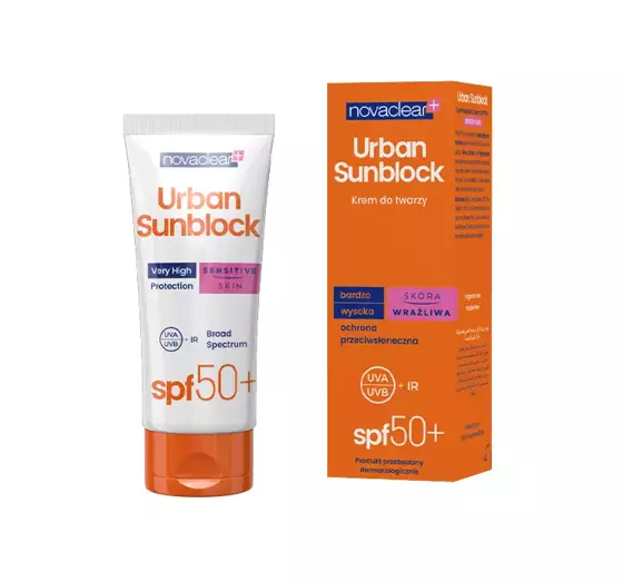 NOVACLEAR URBAN SUNBLOCK SCHUTZCREME FÜR GESICHT SPF50+ EMPFINDLICHE HAUT 40ML