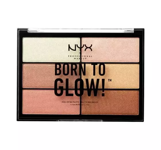 NYX PROFESSIONAL MAKEUP BORN TO GLOW PALETTE MIT HIGHLIGHTERS 01