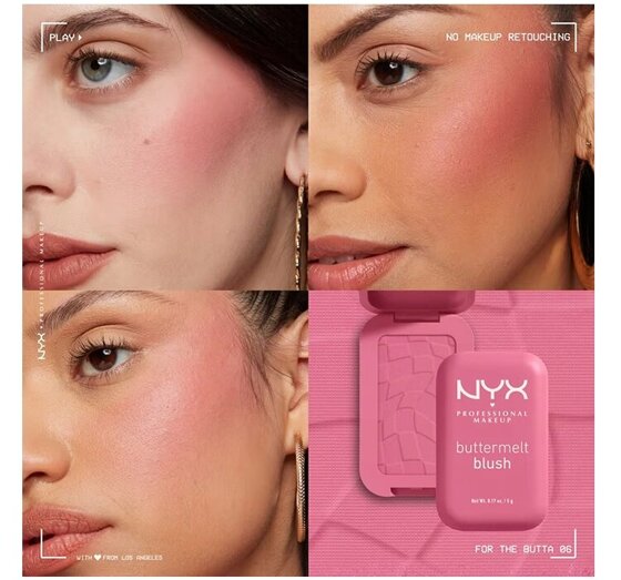 NYX PROFESSIONAL MAKEUP BUTTERMELT WANGENROUGE IM KOMPAKT 06 FOR THE BUTTA 5G