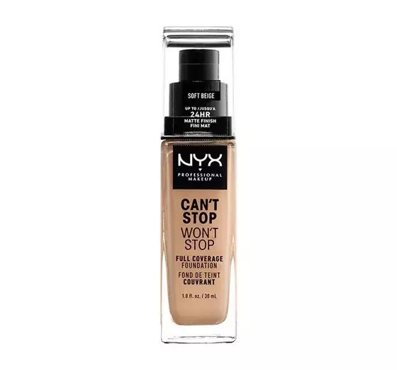 NYX PROFESSIONAL MAKEUP CAN'T STOP WON'T STOP GRUNDIERUNG 07.5 SOFT BEIGE 30ML