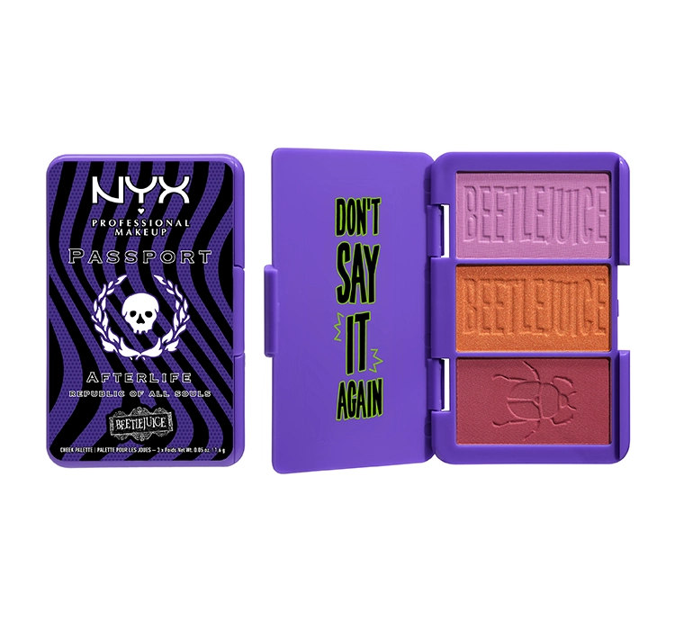 NYX Professional Makeup X Beetlejuice Passport Palette Mini Palette zum Gesichtskonturieren 4,8g 