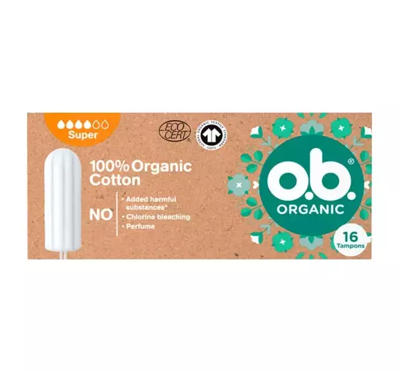 O.B. ORGANIC TAMPONS SUPER 16 STÜCK