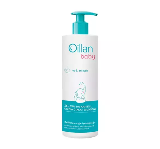 OILLAN BABY GEL 3IN1 ZUM BADEN, KÖRPER UND HAARWASCHEN 400ML